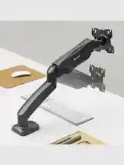 Белый кронштейн для монитора 13"-32" Onkron G80 настольный, до 8 кг, газлифт