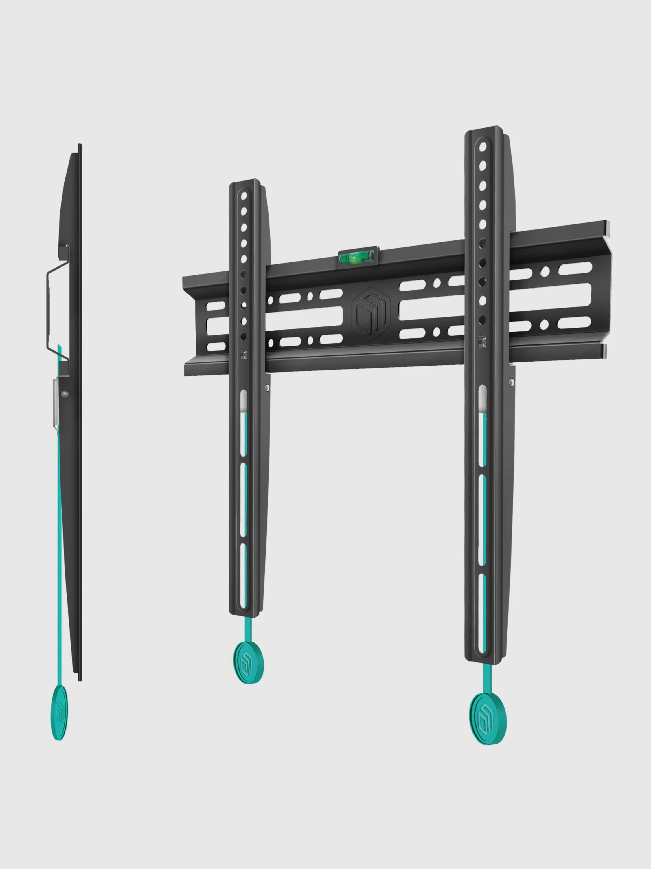 Черный кронштейн для телевизора 32"-65" ONKRON NN24, фиксированный, до 50 кг, черный