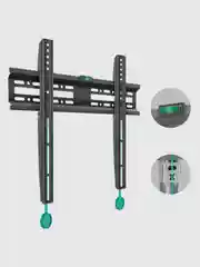 Черный кронштейн для телевизора 32"-65" ONKRON NN24, фиксированный, до 50 кг, черный