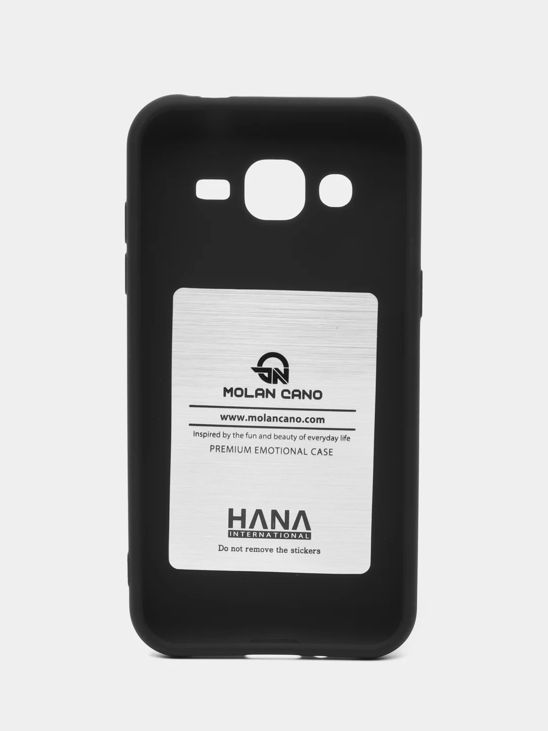 Черный силиконовый чехол для Samsung Galaxy J2 SM-J200H/DS бампер Hana Molan Cano для смартфона