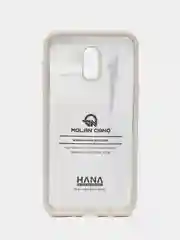 Серый силиконовый чехол для Samsung J7 Plus SM-C710F/DS Hana Molan Cano, бампер для смартфона