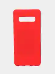 Красный силиконовый чехол для Samsung Galaxy S10+ plus / SM-G975 бампер Hana Molan Cano