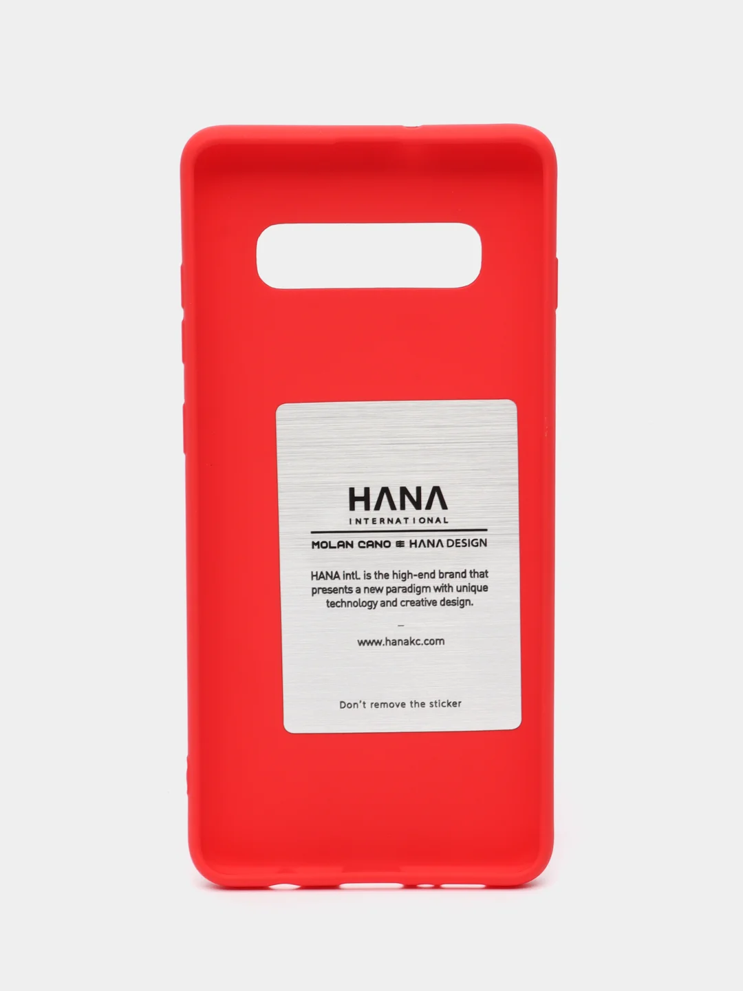 Красный силиконовый чехол для Samsung Galaxy S10+ plus / SM-G975 бампер Hana Molan Cano