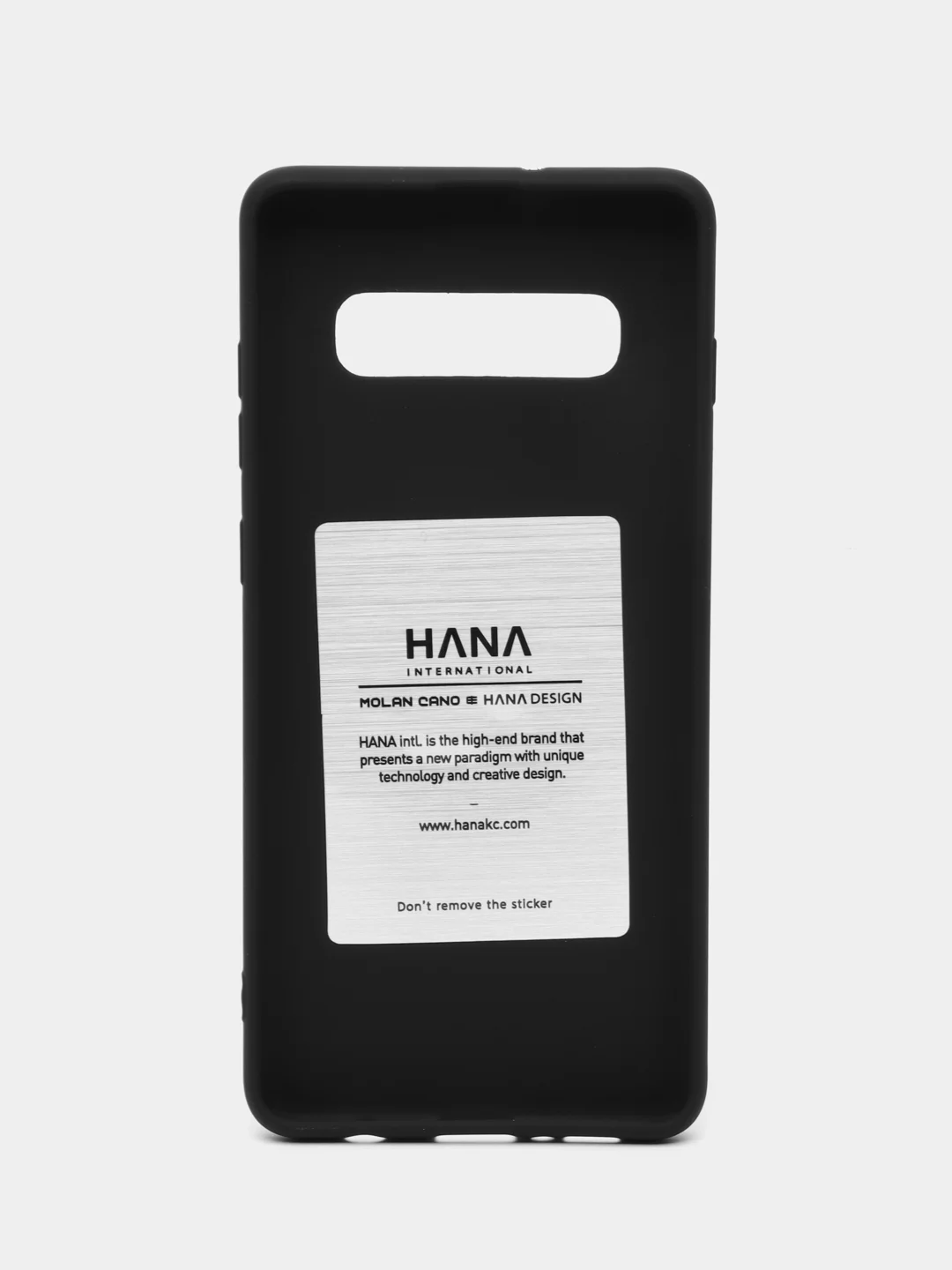 Черный силиконовый чехол для Samsung Galaxy S10+ plus / SM-G975 бампер Hana Molan Cano