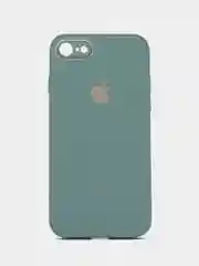 Зеленый чехол для iPhone 7, iPhone 8, iPhone SE, со стеклянной панелью и защитой камеры
