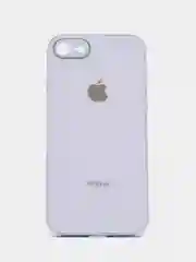 Лавандовый чехол для iPhone 7, iPhone 8, iPhone SE, со стеклянной панелью и защитой камеры
