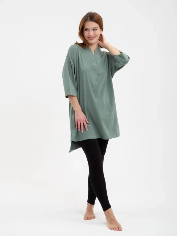 Туника женская, однотонная,классическая, размеры с 50 по 62,LILIANS