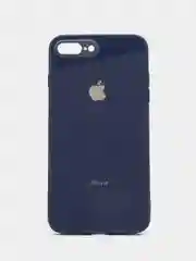 Синий чехол для iPhone 7 plus, iPhone 8 plus, со стеклянной панелью и защитой камеры