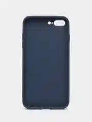 Синий чехол для iPhone 7 plus, iPhone 8 plus, со стеклянной панелью и защитой камеры
