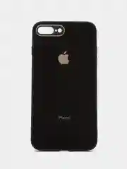 Черный чехол для iPhone 7 plus, iPhone 8 plus, со стеклянной панелью и защитой камеры