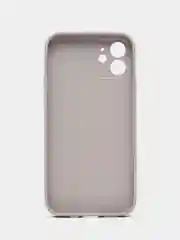 Бежевый меланж чехол для iPhone 12, со стеклянной панелью и защитой камеры