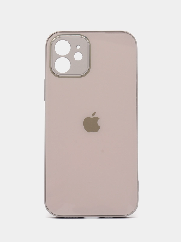 Чехол для iPhone 12, со стеклянной панелью и защитой камеры