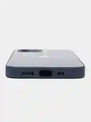 Синий чехол для iPhone 12, со стеклянной панелью и защитой камеры