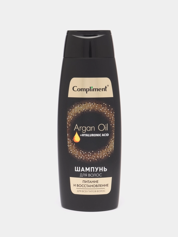 Шампунь для волос  Питание и восстановление Argan Oil+ Hyaluronic Acid Compliment, 400 мл