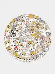 Песочный хаки стикеры "Котики", "Кот-акула", 100 штук, мемы, собаки