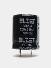 330мкФ 250в Конденсатор электролитический 330UF 250V 105C 22х30 ELZET/JCCON