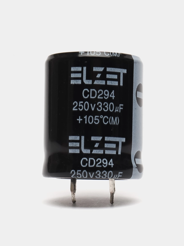 330мкФ 250в Конденсатор электролитический 330UF 250V 105C 22х30 ELZET/JCCON