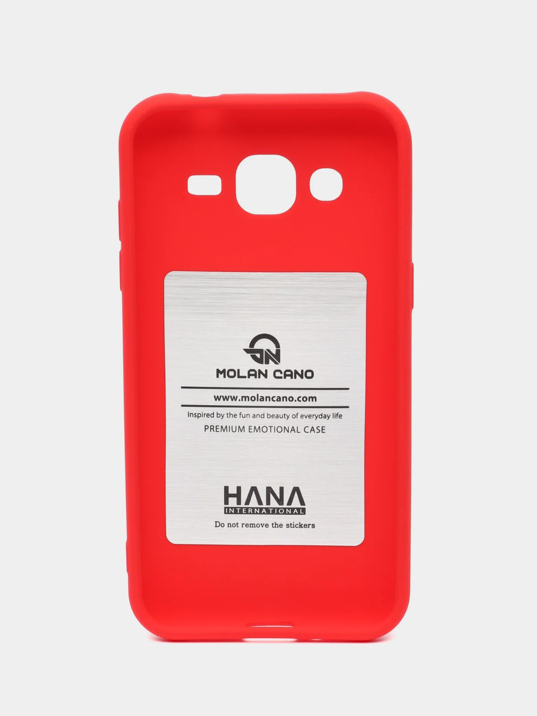 Красный силиконовый чехол для Samsung Galaxy J2 SM-J200H/DS бампер Hana Molan Cano для смартфона