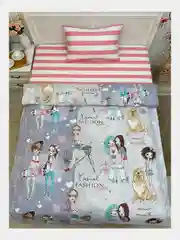 Постельное белье детское 1,5 спальный Бязь ivSubelIa "Девчонки", 50x70