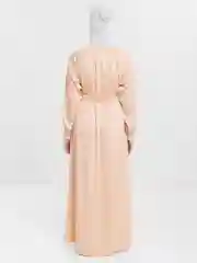 Зеленый платье длинное, мусульманское, из японского шелка