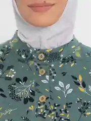 Зеленый комплект женский мусульманский с брюками