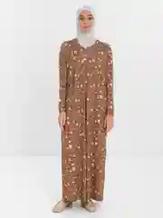 Хаки платье длинное мусульманское Lilians