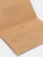 Бежевый свадебное приглашение, крафт, с тиснением, 16 х 10,5 см
