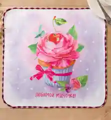 Салфетка из микрофибры для кухни / мытья окон и зеркал / подарок на 8 марта 30см*30см