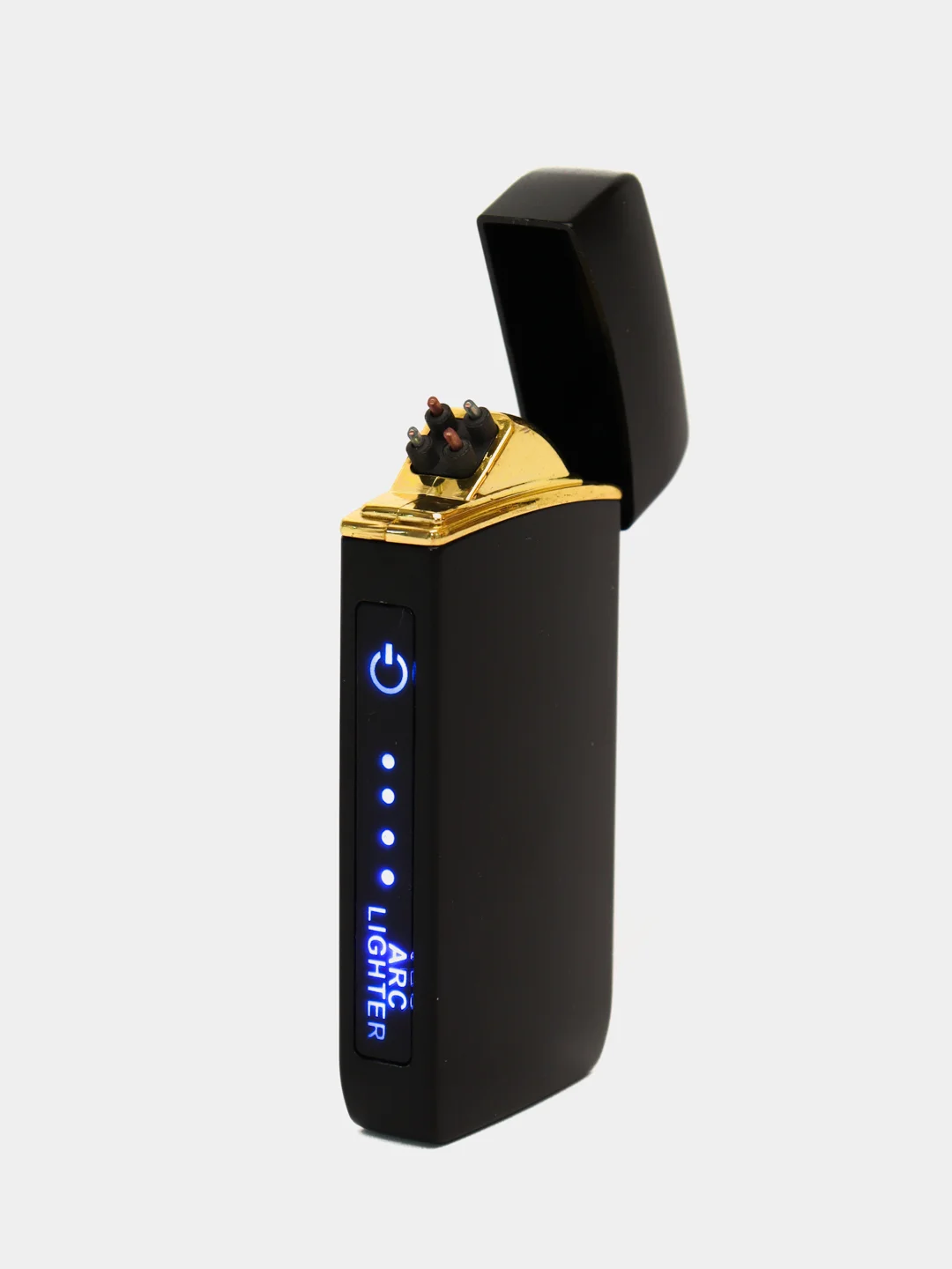 Синий зажигалка электронная металлическая с драконом USB Plazma плазменная, подарок на новый год