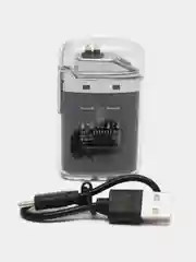 Белый зажигалка электронная, плазменная прозрачная, USB Plazma, дуговая, черная и белая