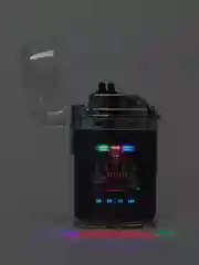 Белый зажигалка электронная, плазменная прозрачная, USB Plazma, дуговая, черная и белая