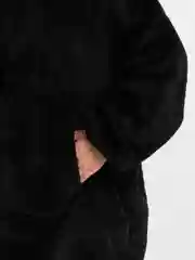 Бордовый плед-толстовка с капюшоном и рукавами Huggle Hoodie