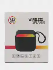 Черный беспроводная портативная блютуз колонка Zvuk 5 Вт Bluetooth 5.0 с rgb подсветкой