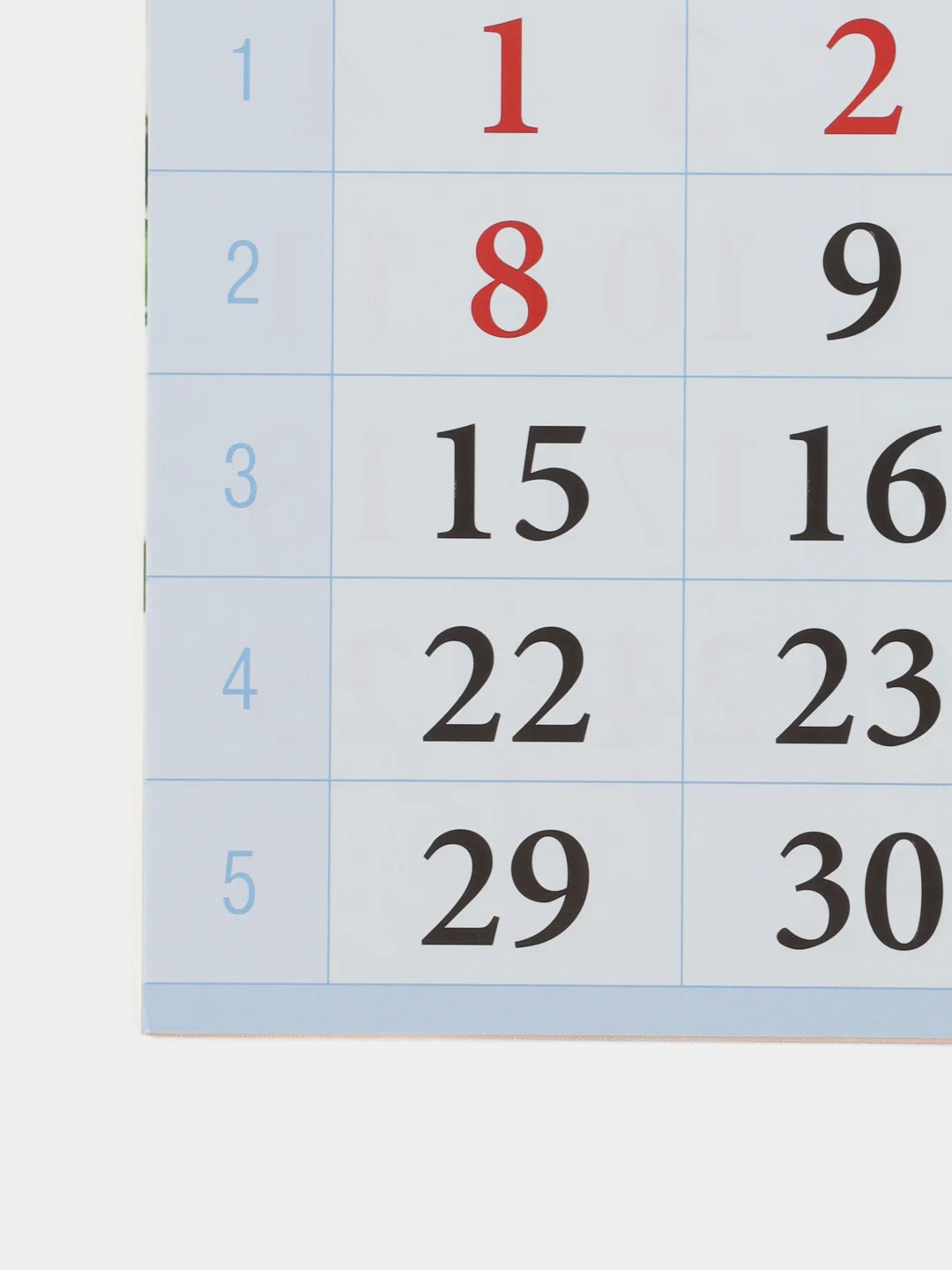 Разноцветный календари настенные, перекидные, на ригели А3, 2024