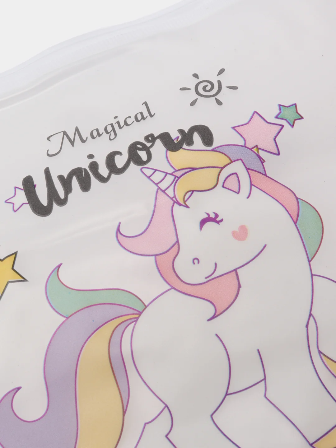 Розовый косметичка "Magical Unicorn", компактный органайзер, пенал