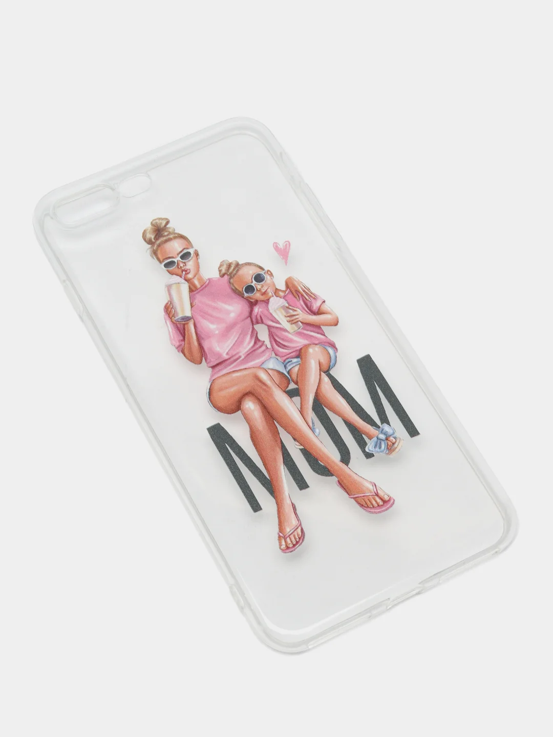 Розовый силиконовый чехол Мамы для iPhone 5/5s/se, 6/6s, 7/8, 7+/8+, X/Xs, Xr