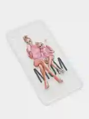 Розовый силиконовый чехол Мамы для iPhone 5/5s/se, 6/6s, 7/8, 7+/8+, X/Xs, Xr