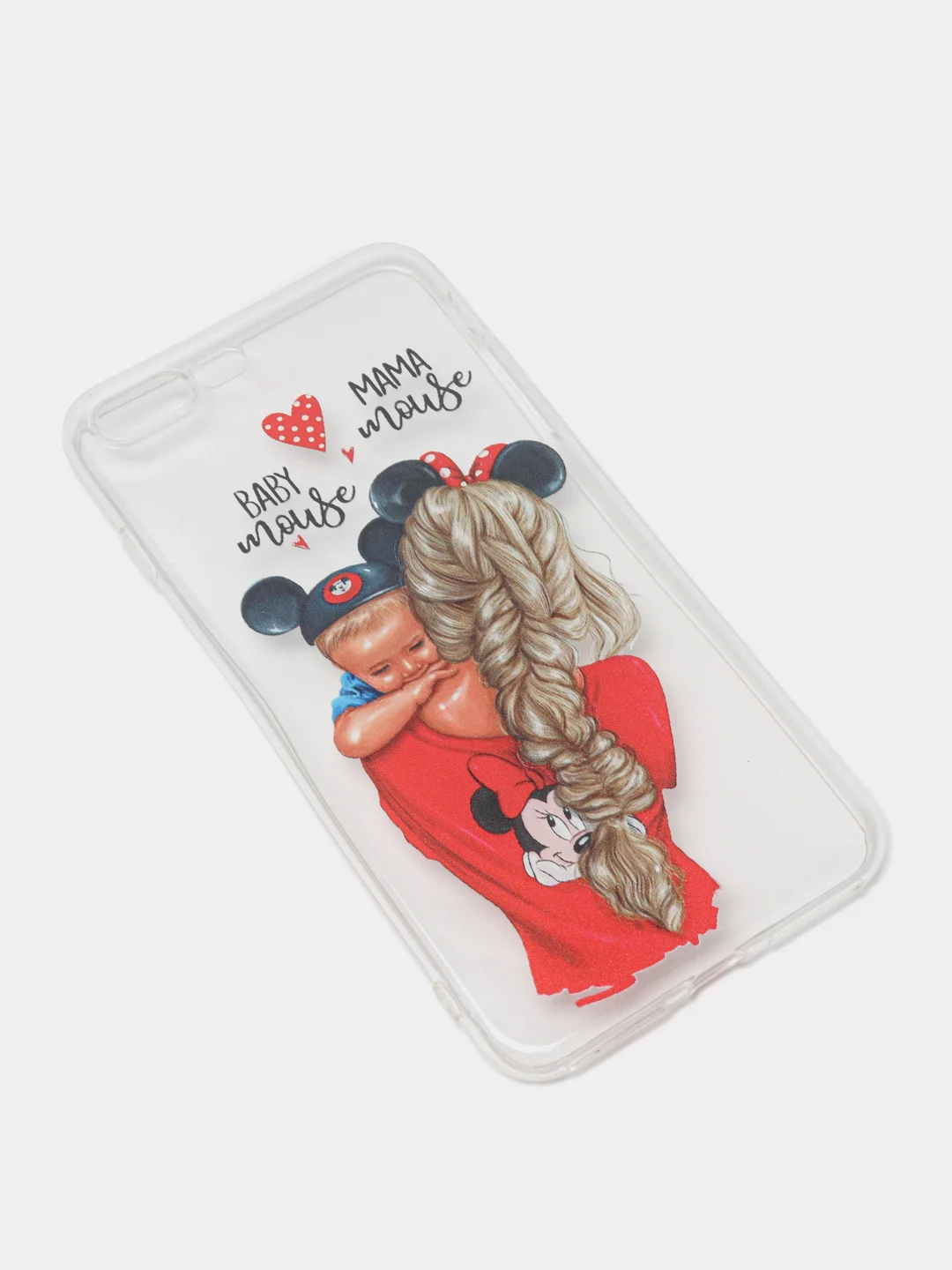 Красный силиконовый чехол Мамы для iPhone 5/5s/se, 6/6s, 7/8, 7+/8+, X/Xs, Xr