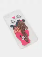 Фиолетовый силиконовый чехол Мамы для iPhone 5/5s/se, 6/6s, 7/8, 7+/8+, X/Xs, Xr