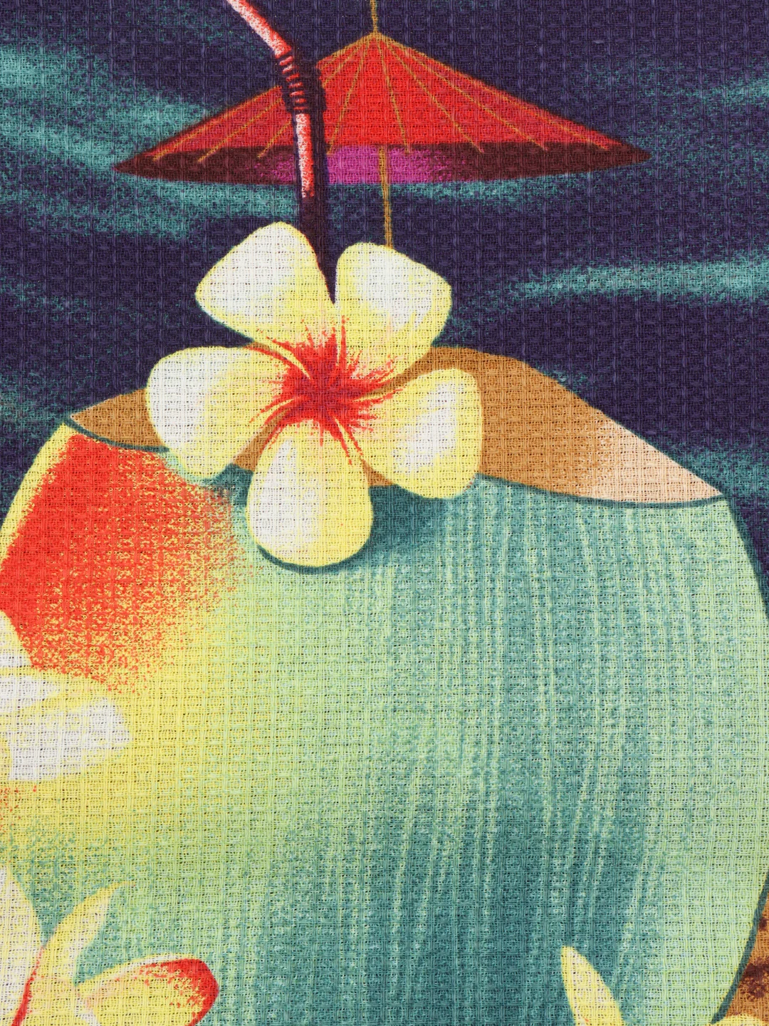 Коралловый меланж полотенце вафельное банное , пляжное , полотенце для фитнеса, спорта 150 Х 75(+/-5)см)