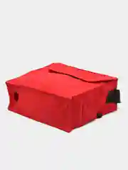 Сумка для противогазов (красная) плотная ткань с бортами