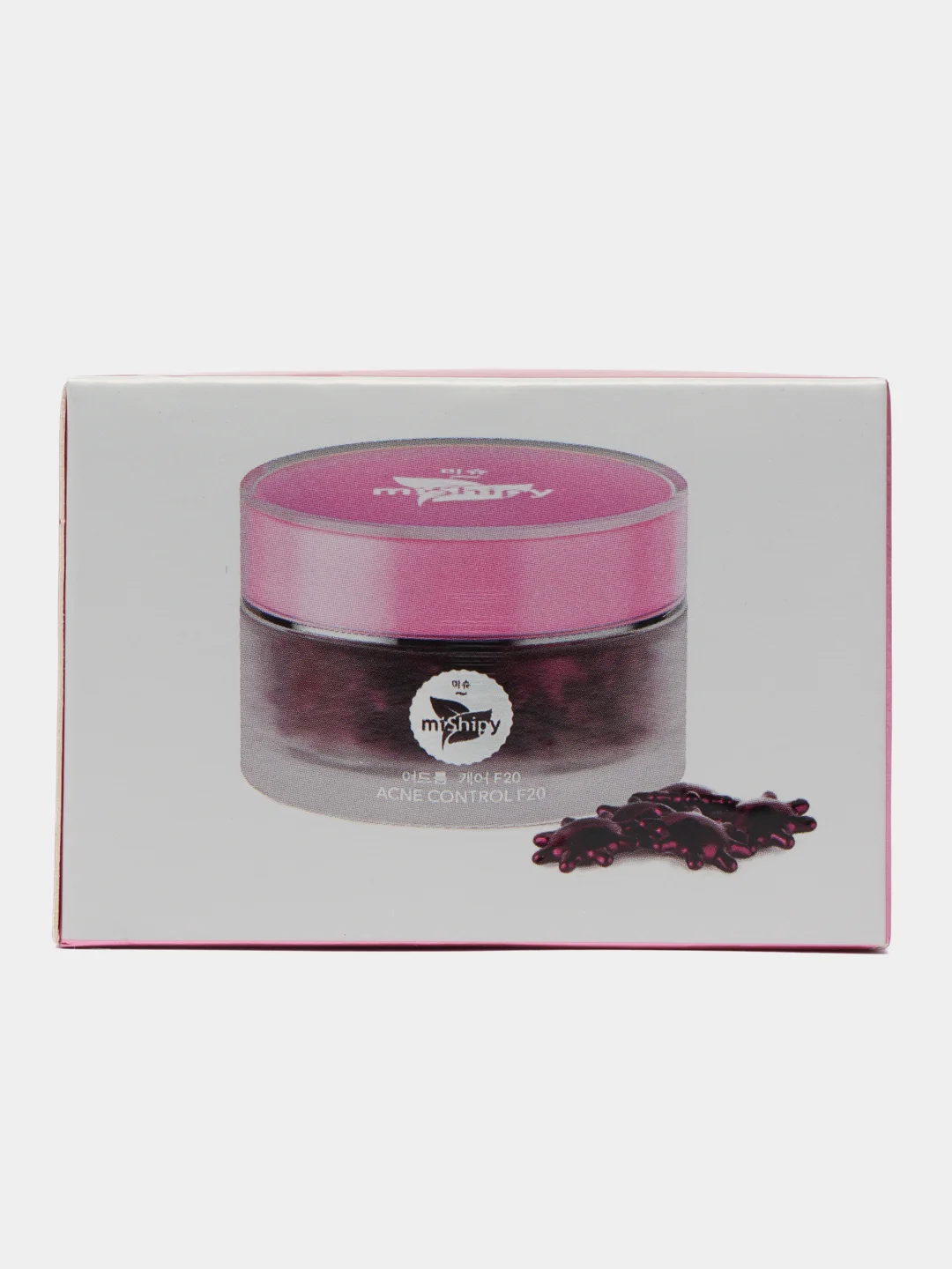Сыворотка miShipy Care ACNE CONTROL F20, кипарис и малина, 30 капсул, корейская косметика