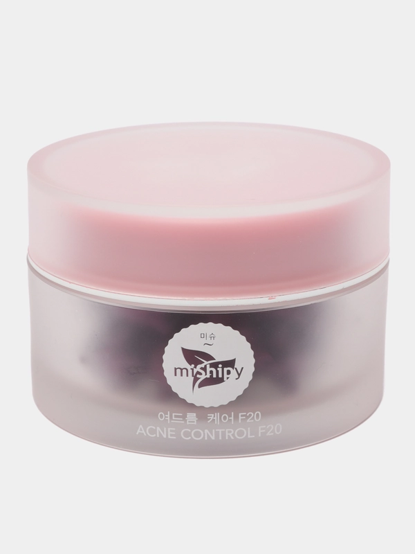 Сыворотка miShipy Care ACNE CONTROL F20, кипарис и малина, 30 капсул, корейская косметика