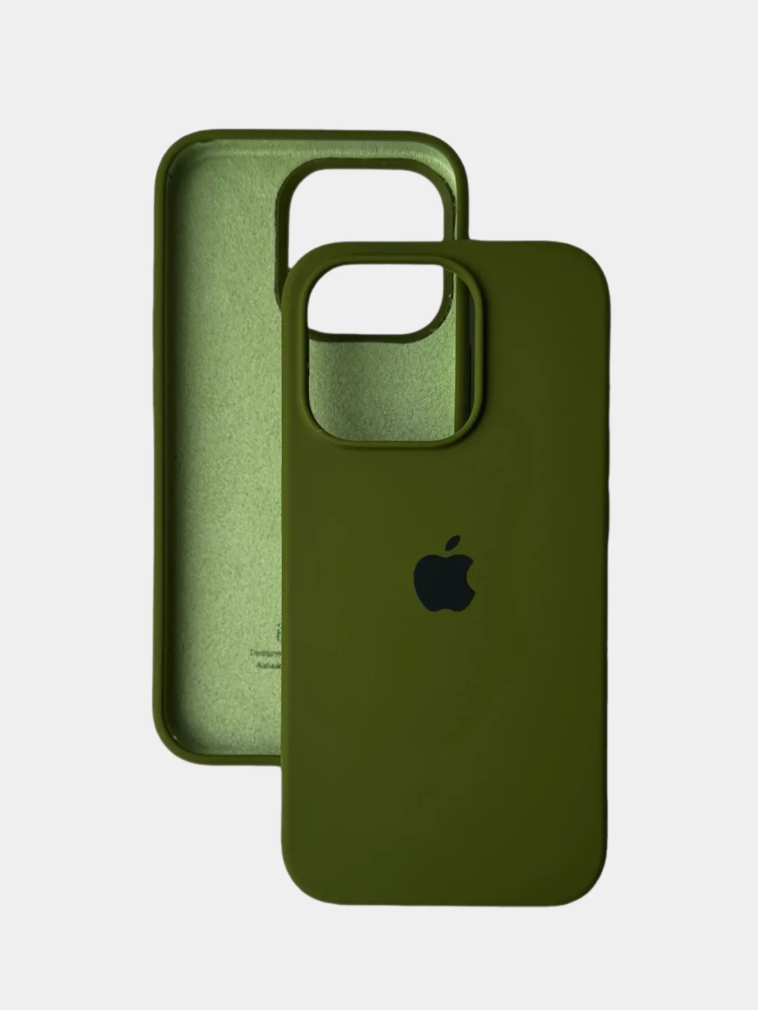 Хаки чехол iPhone, Айфон 11, 13, 14, 15, Про Макс, Pro Max, силиконовый Silicone Case