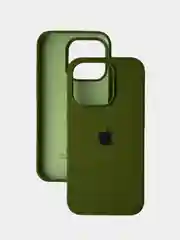 Хаки чехол iPhone, Айфон 11, 13, 14, 15, Про Макс, Pro Max, силиконовый Silicone Case