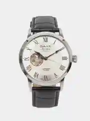 Серый металлик часы наручные механические Omax OAOR009