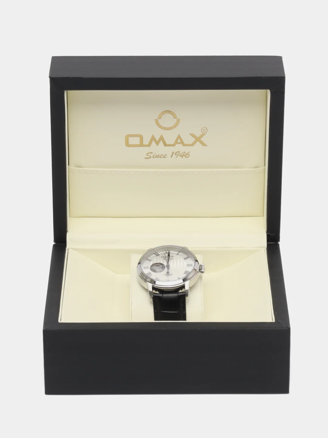 Серый металлик часы наручные механические Omax OAOR009