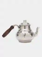 Серый металлик турецкий чайник ручной работы из меди