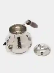 Серый металлик турецкий чайник ручной работы из меди