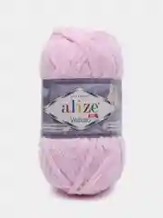 Пряжа Alize Velluto, 100гр, 68м, 100% микрополиэстер, 31 детский розовый, 5 штук